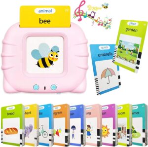 Talking Flashcard Learning Machine with colorful vocabulary flashcards for kids