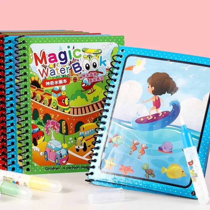 Water Magic Drawing Coloring Book – Juniors Castle
