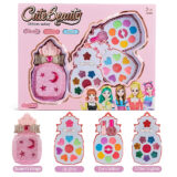 Cute Beauty Makeup Set for Girls - queen themed pouch with lip gloss and eyeshadow