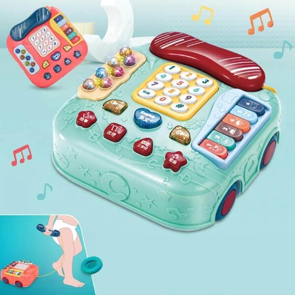 Educational Electric Phone Car Baby Learning Toys Telephone Car Toys