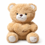 Soft Plush Teddy Bear - Cuddly Love Embroidered Bear 6 Plush Teddy Bear soft tan stuffed animal with Love embroidery on belly