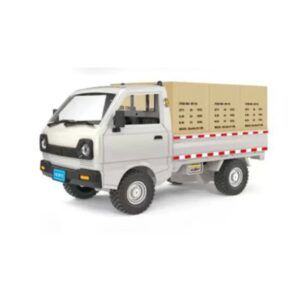 Mini Cargo Pickup Truck Model white with cargo boxes loaded in truck bed