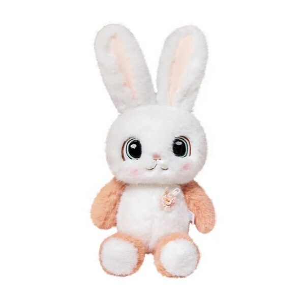 Cute Rabbit Plush Toy – of Soft Pink & White Snuggle Delight