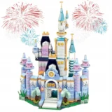 Castle Building Blocks Set - princess castle with towers and clock tower