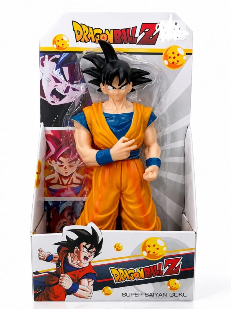 Anime Warrior Action Figure orange and blue outfit collectible toy