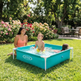 Intex Small Square Frame Pool teal color for toddler water play