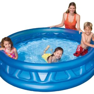 Intex Soft Side Pool blue round pool with soft cushioned sides