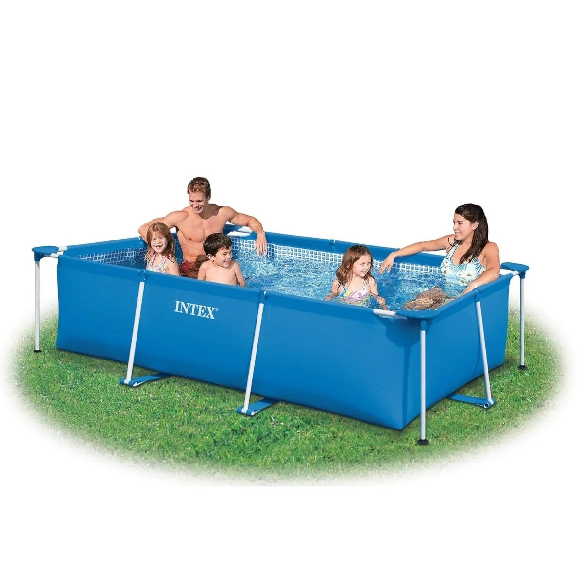 Intex Frame Rectangular Pool For All - 7 Feet+ x 4.5 Feet+ x 1.5 Feet+ 2 Intex Frame Rectangular Pool For All - 7 Feet+ x 4.5 Feet+ x 1.5 Feet+