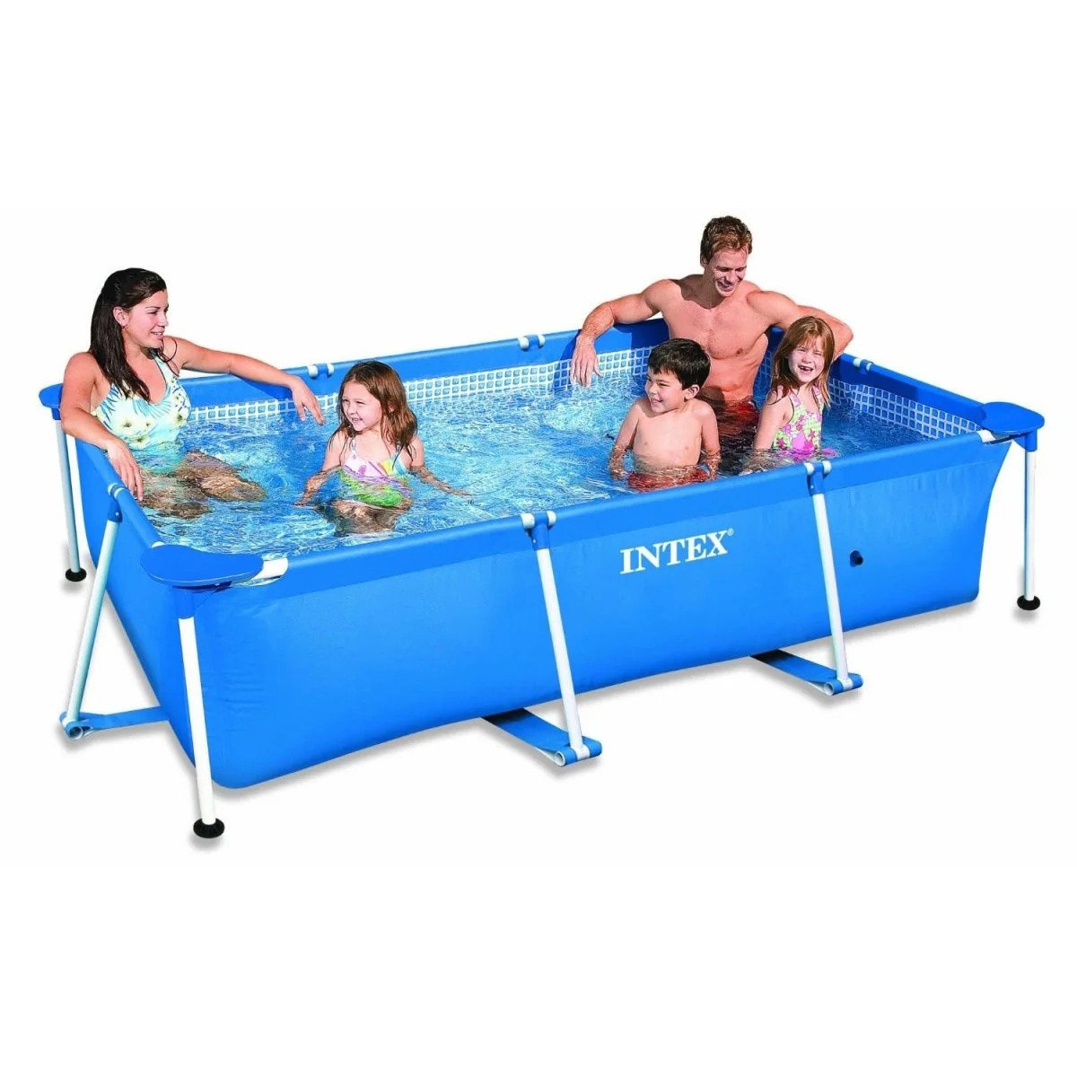 Intex Frame Rectangular Pool For All - 7 Feet+ x 4.5 Feet+ x 1.5 Feet+ 3 Intex Frame Rectangular Pool For All - 7 Feet+ x 4.5 Feet+ x 1.5 Feet+