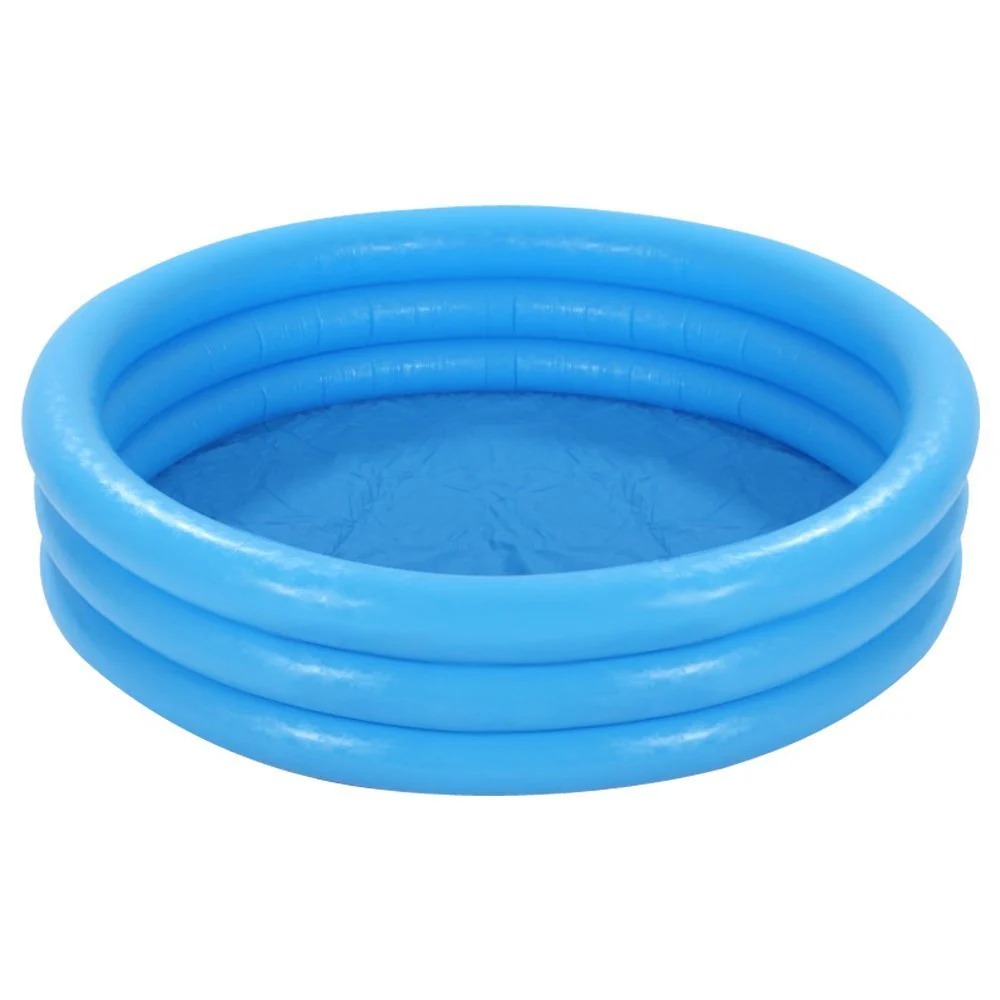 Inflatable Three-Ring Kiddie Pool - Outdoor Water Play Pool | 3.5 Feet+ x 0.5 Feet+ 2 Inflatable Three-Ring Kiddie Pool - Outdoor Water Play Pool | 3.5 Feet+ x 0.5 Feet+