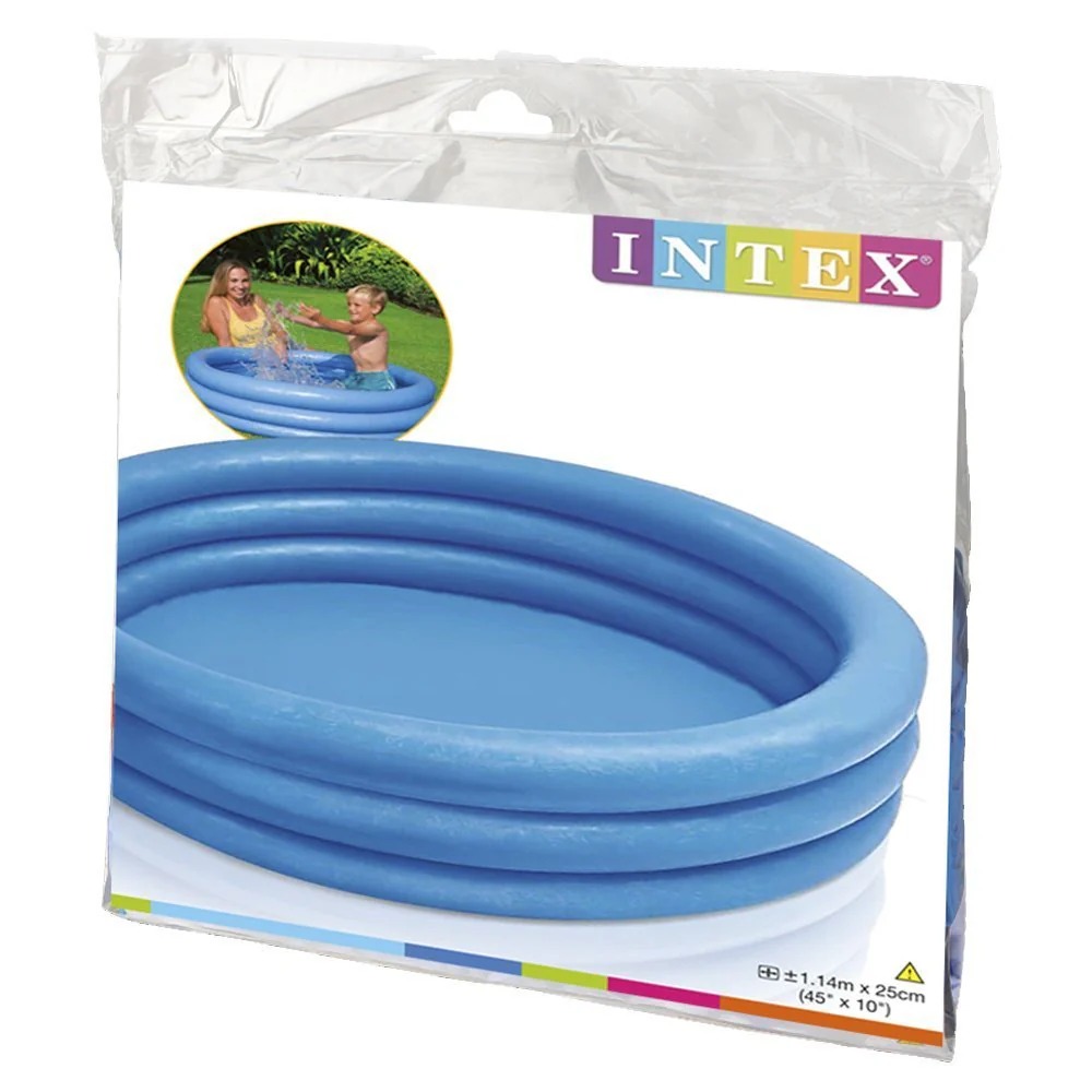Inflatable Three-Ring Kiddie Pool - Outdoor Water Play Pool | 3.5 Feet+ x 0.5 Feet+ 3 Inflatable Three-Ring Kiddie Pool - Outdoor Water Play Pool | 3.5 Feet+ x 0.5 Feet+
