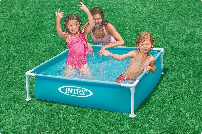 Intex Mini Frame Pool - 4 Feet x 4 Feet x 1 Feet 1 Intex Mini Frame Pool - 4 Feet x 4 Feet x 1 Feet
